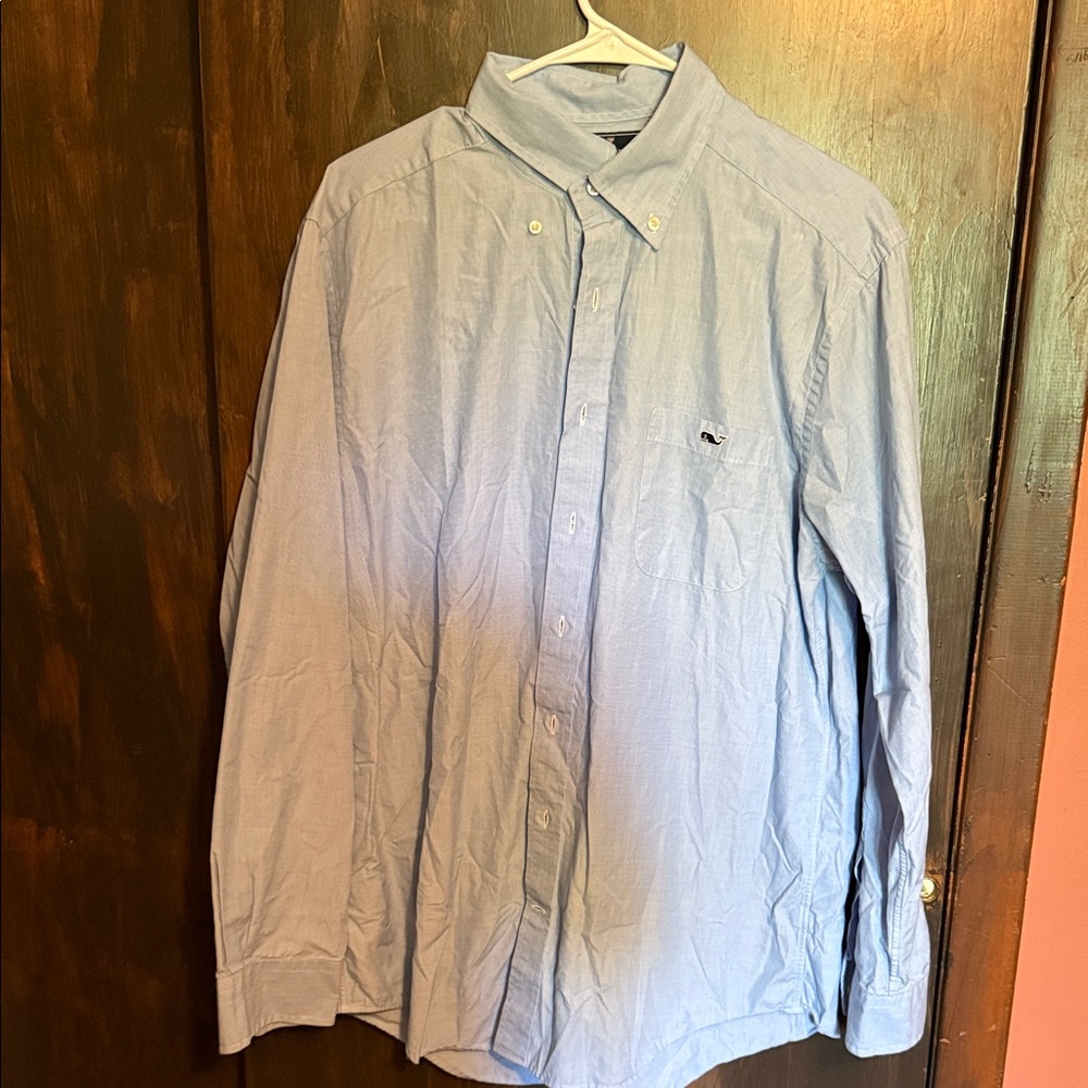 Vineyard Vines Men's Sky Blue Casual Button-Down Shirt